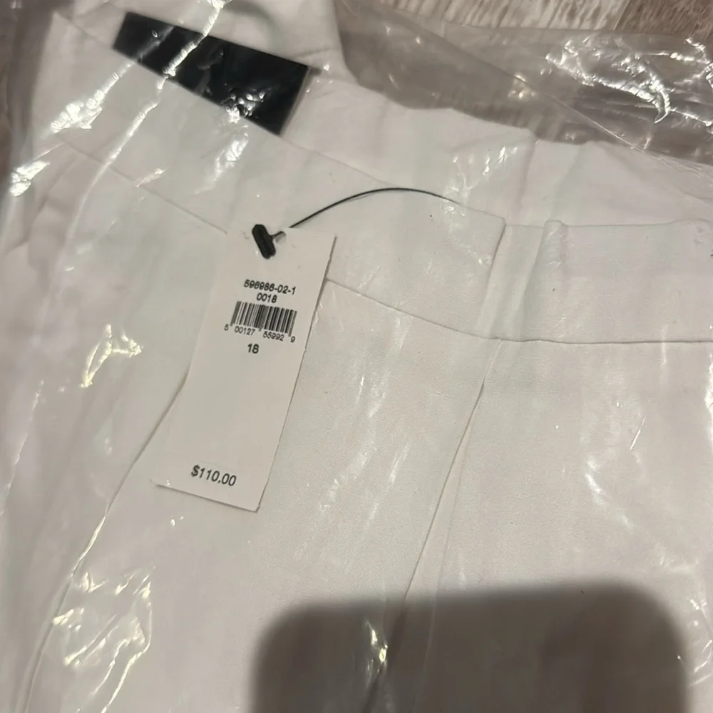 NWT! Banana Republic White Poplin Midi Skirt - Multiple 🪨